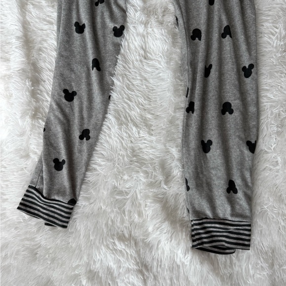Disney Gray Sweatpants with Black Mickey Pattern - Picture 2 of 4